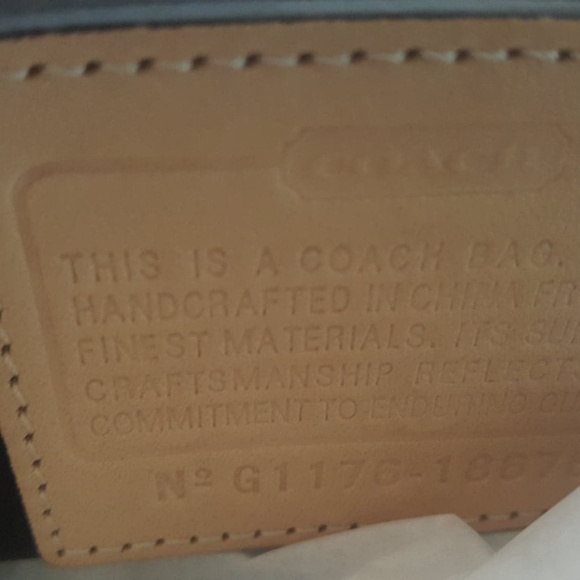 Coach New Poppy Sateen Signature Bonded Tote Zip 18676 - Picture 2 of 5